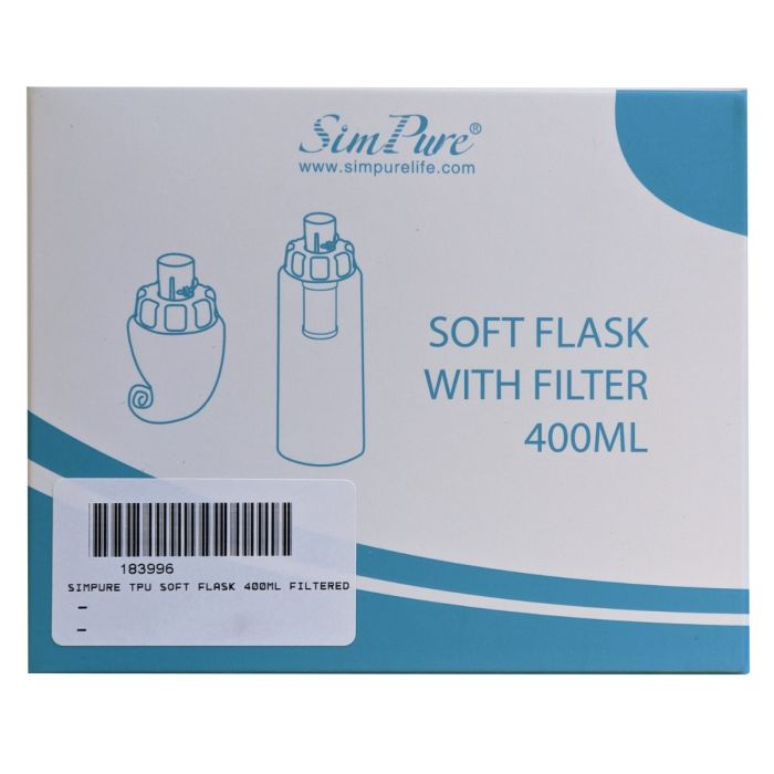 SimPure TPU Soft Flask 400ml Filtered